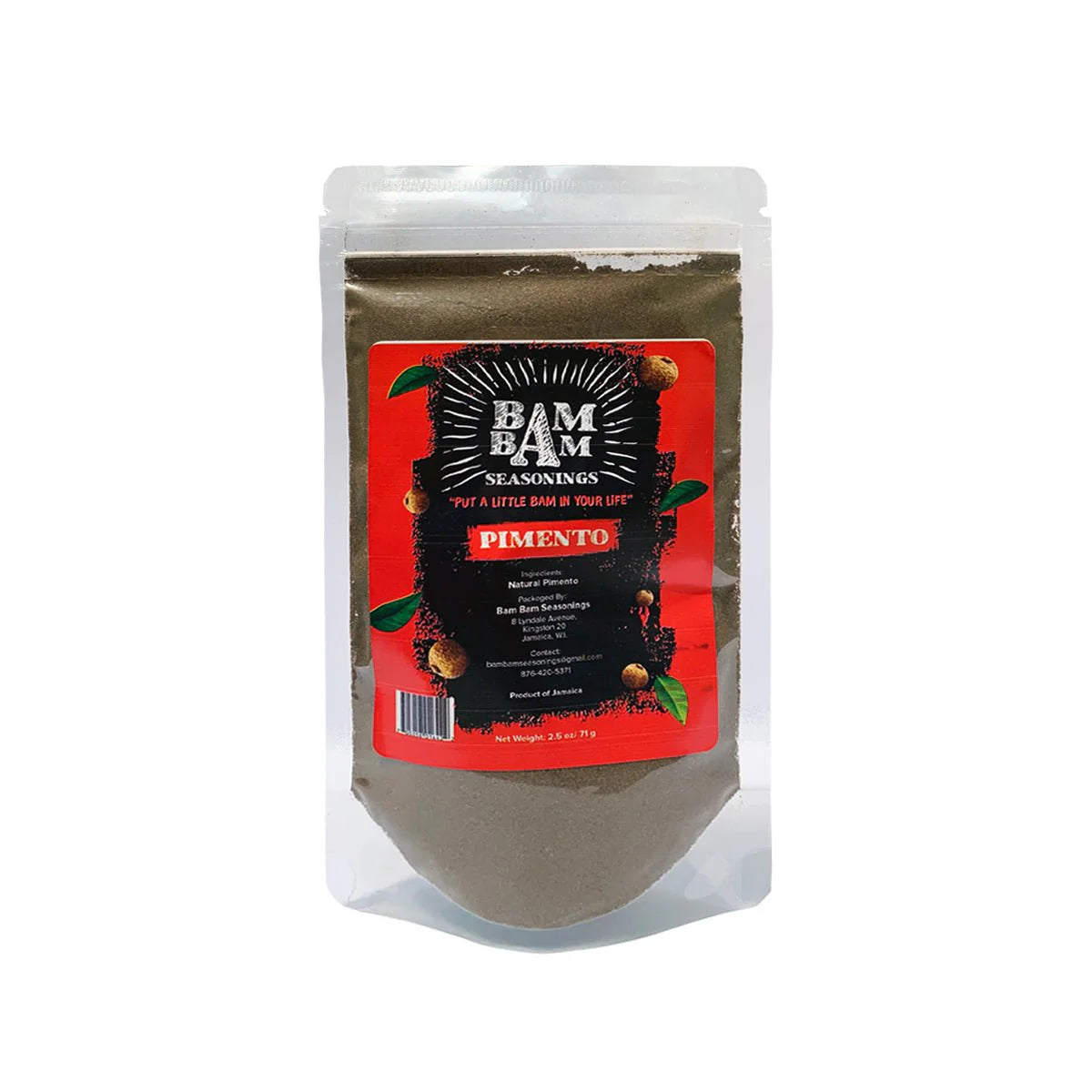 Bam Bam Seasonings Natural Pimento Powder, 2.5oz